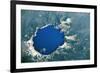 Satellite view of Crater Lake, Oregon, USA-null-Framed Photographic Print