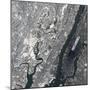 Satellite View of East Rutherford, New Jersy, and Manhattan-null-Mounted Photographic Print