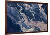 Satellite view of estuary, Camballin, Western Australia, Australia-null-Framed Photographic Print