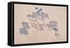 Satellite view of fields in Shamal Darfur, Sudan-null-Framed Stretched Canvas