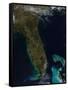 Satellite View of Florida-null-Framed Stretched Canvas