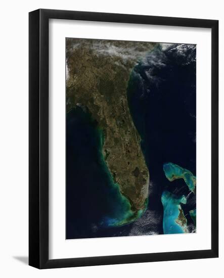 Satellite View of Florida-null-Framed Photographic Print