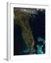 Satellite View of Florida-null-Framed Photographic Print