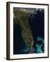 Satellite View of Florida-null-Framed Photographic Print