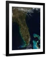 Satellite View of Florida-null-Framed Photographic Print