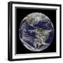 Satellite View of Full Earth Showing a Powerful Winter Storm-null-Framed Photographic Print