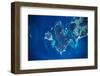 Satellite view of Furneaux Group islands, Tasmania, Australia-null-Framed Photographic Print