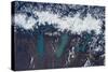 Satellite view of Glaciers of Patagonia, Natales Glaciers of Patagonia, Natales, Magallanes and...-null-Stretched Canvas