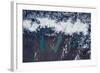 Satellite view of Glaciers of Patagonia, Natales Glaciers of Patagonia, Natales, Magallanes and...-null-Framed Photographic Print