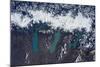 Satellite view of Glaciers of Patagonia, Natales Glaciers of Patagonia, Natales, Magallanes and...-null-Mounted Photographic Print