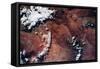 Satellite view of Grand Canyon, Arizona, USA-null-Framed Stretched Canvas