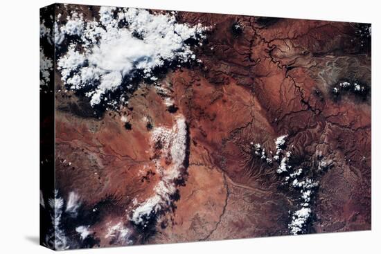 Satellite view of Grand Canyon, Arizona, USA-null-Stretched Canvas