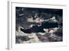 Satellite view of Great Salt Lake and salt flats, Utah, USA-null-Framed Photographic Print