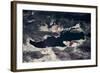 Satellite view of Great Salt Lake and salt flats, Utah, USA-null-Framed Photographic Print