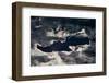 Satellite view of Great Salt Lake and salt flats, Utah, USA-null-Framed Photographic Print