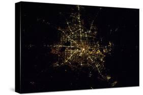 Satellite view of Houston, Texas, USA-null-Stretched Canvas