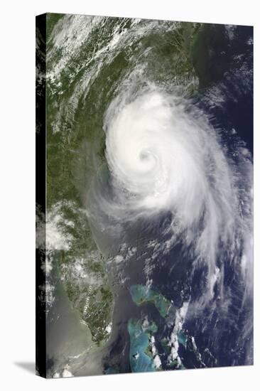 Satellite View of Hurricane Arthur-null-Stretched Canvas