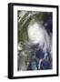 Satellite View of Hurricane Arthur-null-Framed Photographic Print