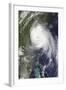Satellite View of Hurricane Arthur-null-Framed Photographic Print