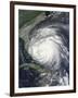 Satellite View of Hurricane Irene over the Bahamas.-Stocktrek Images-Framed Photographic Print