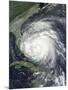 Satellite View of Hurricane Irene over the Bahamas.-Stocktrek Images-Mounted Photographic Print
