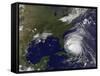 Satellite View of Hurricane Irene-Stocktrek Images-Framed Stretched Canvas