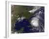 Satellite View of Hurricane Irene-Stocktrek Images-Framed Photographic Print