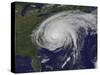 Satellite View of Hurricane Irene-Stocktrek Images-Stretched Canvas