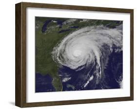 Satellite View of Hurricane Irene-Stocktrek Images-Framed Photographic Print