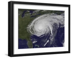 Satellite View of Hurricane Irene-Stocktrek Images-Framed Photographic Print