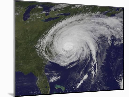 Satellite View of Hurricane Irene-Stocktrek Images-Mounted Photographic Print