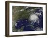 Satellite View of Hurricane Irene-Stocktrek Images-Framed Photographic Print