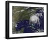 Satellite View of Hurricane Irene-Stocktrek Images-Framed Photographic Print