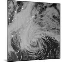 Satellite View of Hurricane Sandy at Night-Stocktrek Images-Mounted Photographic Print