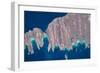 Satellite view of Isla del Espiritu and Isla Partida in Gulf of California, Baja California Sur...-null-Framed Photographic Print