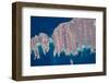 Satellite view of Isla del Espiritu and Isla Partida in Gulf of California, Baja California Sur...-null-Framed Photographic Print