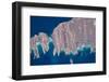 Satellite view of Isla del Espiritu and Isla Partida in Gulf of California, Baja California Sur...-null-Framed Photographic Print