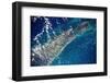 Satellite view of islands of Bahamas-null-Framed Photographic Print