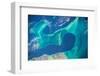 Satellite view of islands of Bahamas-null-Framed Photographic Print