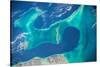 Satellite view of islands of Bahamas-null-Stretched Canvas