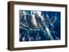 Satellite view of islands of New Zealand-null-Framed Photographic Print