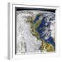 Satellite View of Italy and the Adriatic Sea-null-Framed Photographic Print