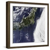 Satellite View of Japan-null-Framed Photographic Print