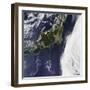 Satellite View of Japan-null-Framed Photographic Print