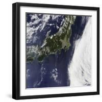 Satellite View of Japan-null-Framed Photographic Print