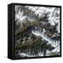 Satellite View of Krasnaya Polyana, Russia-null-Framed Stretched Canvas