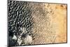 Satellite view of Lake Chad near Diffa, Niger-null-Mounted Photographic Print