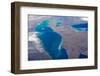 Satellite view of Lake Erie between USA and Canada-null-Framed Photographic Print