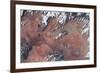 Satellite view of Lake Powell and Colorado River, Glen Canyon, Utah-Arizona, USA-null-Framed Photographic Print