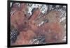 Satellite view of Lake Powell and Colorado River, Glen Canyon, Utah-Arizona, USA-null-Framed Photographic Print